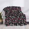 thumbnail image 3 of Fuzoiu Daisies Flowers Print Flannel Blanket,Throw Blanket,Flannel Home Decor,Fleece Bed Blankets,Cozy Soft Blanket for Bed, Sofa, Camping, and Travel-50"x40", 3 of 6