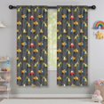 thumbnail image 5 of Blackout Kids Curtains,Cartoon Construction Vehicles Dump Trucks Childrens Insulated Curtains Set Of 2,Bedroom Essentials,Toddler Room Decor 42"x63", 5 of 5