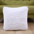 thumbnail image 4 of Short Plush Pillow Cover Sofa Cushion Solid Color Home Pillow Cover Bedside Backrest, 4 of 9