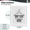 thumbnail image 4 of Stupell Industries Rustic Lodge Drop Pants Here with Hanger White Framed Print Under Glass, 17 x 21, by Kim Allen, 4 of 8