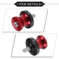 thumbnail image 5 of Unique Bargains 1 Pair Swingarm Spools, CNC Swing Arm Spools Slider Stand Universal for Motorcycle Durable Aluminum Alloy Red 6mm, 5 of 7