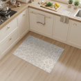 thumbnail image 2 of ODIKA 3'x5' Beige Taupe Abstract Stone Pebble Washable Throw Rug Contemporary Scattered Geometric Circles Modern for Entryway, Kitchen, Mudroom, Stain Resistant, Low Profile, Non-Slip, 2 of 7