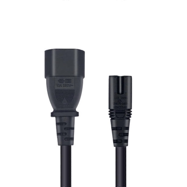 Universal Cord Male to Female Cable C14 to C7 Conversion Cord Electrical Cord PVC Power Adapters Easy Connection Cable