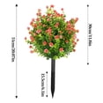 thumbnail image 3 of Arreglo floral artificial de camelia y plantas verdes: simulación primaveral realista para la decoración del hogar, centro de mesa floral artificial que no necesita riego para la sala de estar, la, 3 of 6