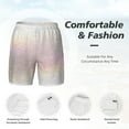thumbnail image 4 of Kdxio Glitter Light Pearl Print Men'S Swim Trunks With Compression Liner 7 Inch Inseam Quick Dry Swim Shorts, 4 of 7