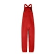 thumbnail image 3 of CHUMUD Womens Fleece Overalls 2025 Warm Winter Casual Loose Jumpsuits Sherpa Bib Overalls Fuzzy Ski Pants with Zipper Pockets, 3 of 5