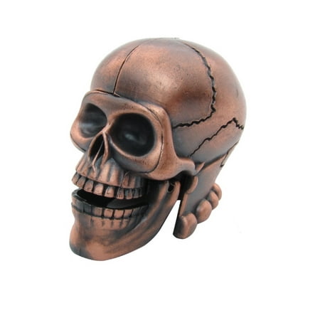 Metal Skeleton Skull Pencil Sharpener Novelty Collectible