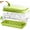 Green, variant on Ice Cube Tray with Lid and Bin for Freezer, 2 Pack, 64 Pcs Ice Cube Mold (Purple)