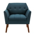 thumbnail image 2 of Ergode Take a Seat Andy Accent Chair - Mid-Century Modern Style, Button-Tufted Detailing, Foam Cushioning, Soft Fabric Upholstery, Espresso-Finished Legs., 2 of 3