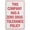Warning Sign 1, variant on This Company Has A Zero Drug Tolerance Policy Funny Vintage Tin Signs 8"x12", Wall Art Decor Iron Poster For Home Farmhouse Bar Cafe Yard, Drug Policy Marker