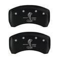 thumbnail image 6 of Rear Set 2 MGP Caliper Covers 10010Rgt3Rd, Engraved Rear: Gt350 Shelby and Cobra, Red Powder Coat Finish, Silver Characters Fits select: 2005-2014 FORD MUSTANG GT, 6 of 7
