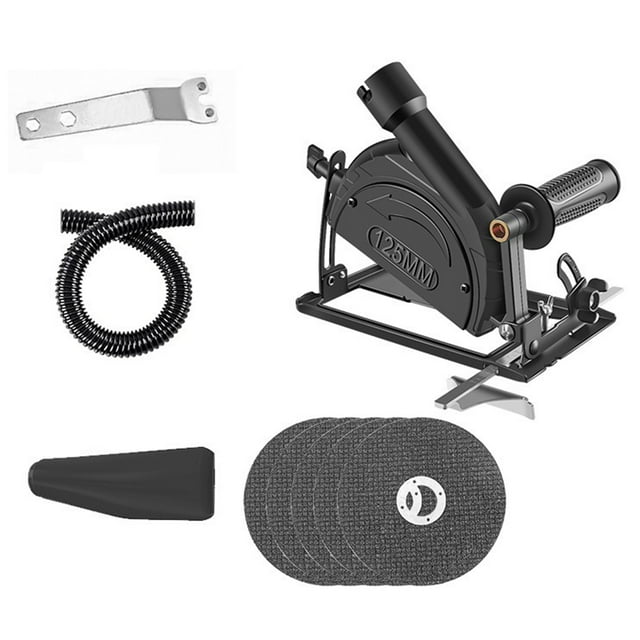 Support de Meuleuse d'Angle Métal 45 Support de Meuleuse Réglable Couvercle de Protection de la Machine de Coupe pour les Projets de Bricolage Ordinaires