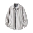 thumbnail image 5 of Men's Jackets Solid Color Lapel Zipper Casual Windbreaker 3 Pockets Jeans Jackets Trucker Coat, 5 of 5