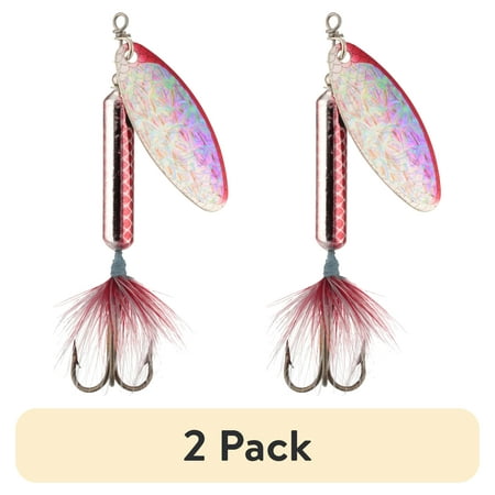 (2 pack) Worden s® Original 3/8 oz. Rooster Tail® Inline Spinnerbaits Fishing Lure Multi Colored