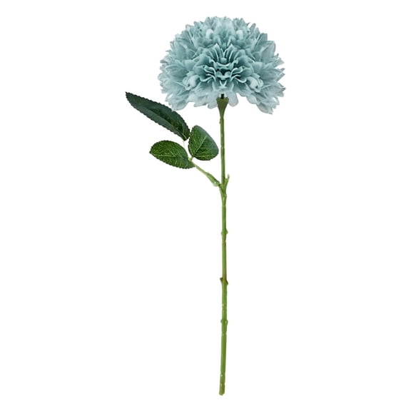 Artificial Carnations Silk Flowers, Fake Long Stem Carnation Stems, Realistic Artificial Flowers for Wedding Bouquets, DIY Floral Arrangements, Home Party Centerpieces Table Decorations,Light Blue