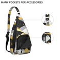 thumbnail image 2 of Crossbody Sling Bag for Men with Adjustable Shoulder Strap Shoulder Backpack Chest Bag Crossbody Bag for Travel Abstract Modern Oil Painting, 2 of 4