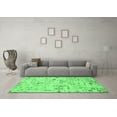 thumbnail image 3 of Ahgly Company Indoor Rectangle Abstract Emerald Green Modern Area Rugs, 2' x 4', 3 of 4