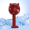 thumbnail image 1 of Ventilador 1200mAh Ventiladores de mano 3 velocidades USB Summer Mini Desktop Air Cooler Red DQrwqpou Libre de BPA, 1 of 3