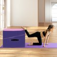 thumbnail image 4 of Costway Tapis de Gymnastique Inclinable Pliant avec Cuir PVC Antidérapant Rose, 4 of 10