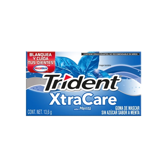 Goma de mascar Trident XtraCare menta 13.6 g