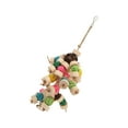 thumbnail image 4 of Chewing Toy  Sepak Takraw Toy Bird Bite Toy Hanging  Chewing Toy Bird Toy  Chewing Toy Colorful Safe Relieve Anxiety Hanging  Sepak Takraw Toy For Birds Parrots, 4 of 8