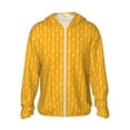 thumbnail image 1 of Fotbe Corn Kernels Chaqueta con Protección Solar UPF 50+ para Hombre y Mujer, Camisa con Capucha y Bolsillos-Medium, 1 of 7