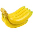 thumbnail image 1 of Espuma de manojo de plátano artificial: 7 cabezas de fruta realista, accesorio de fotografía de fruta falsa, 1 of 7