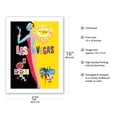 thumbnail image 2 of Las Vegas - Sin City - Vintage Travel Poster by David Klein c.1958 - Bamboo Fine Art 290gsm Paper (Unframed) 12x16in, 2 of 4