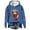 Z1-Blue55, variant on Women's Plaid Scarf Highland Cow Graphic Hoodie Drawstring Kangaroo Pocket Farm Style Sweatshirt