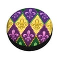 thumbnail image 2 of Kdxio Spare Tire Cover for RV Trailer, Waterproof Wheel Cover,Camper Spare Tire Cover Fit for Rv SUV Truck Travel Trailer 15 inch-Mardi Gras4, 2 of 8