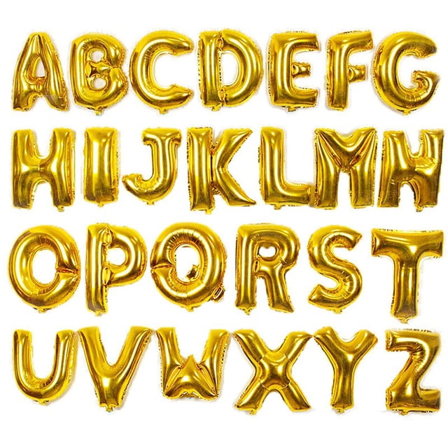 Globos de papel de aluminio con letras, A-Z de helio de aire, alfabeto, figuras de feliz cumpleaños, decoraciones de boda, nombre de adulto, 16, 32 y 40 pulgadas