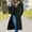 Black, variant on Women Oversized Long Winter Coats Single-Breasted Thick Warm Trench Coat Overcoat Classic Casual Outerwear