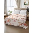 thumbnail image 2 of Pink Western Cowboy Twim Size Flat Sheet, Wrinkleproof & Fadeproof Cooling Flat Bed Sheet Only, Retro Ethnic Horse Cactus Plants Breathable Soft Bedding Top Sheets 66 x 96 Inches, 2 of 8
