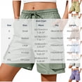thumbnail image 4 of Bloomae Bermuda Cargo Shorts for Women Lightweight Casual Summer Knee Length Drawstring Elastic Waist Long Shorts with Multi-Pockets for Daily Vacation Outdoor Travel Everyday Wear, 4 of 7