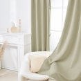 thumbnail image 4 of Deconovo Room Darkening Curtains for Bedroom Rod Pocket Blackout Curtains for Office, Set of 2, 42x 54 inch, Dark Beige, 4 of 7