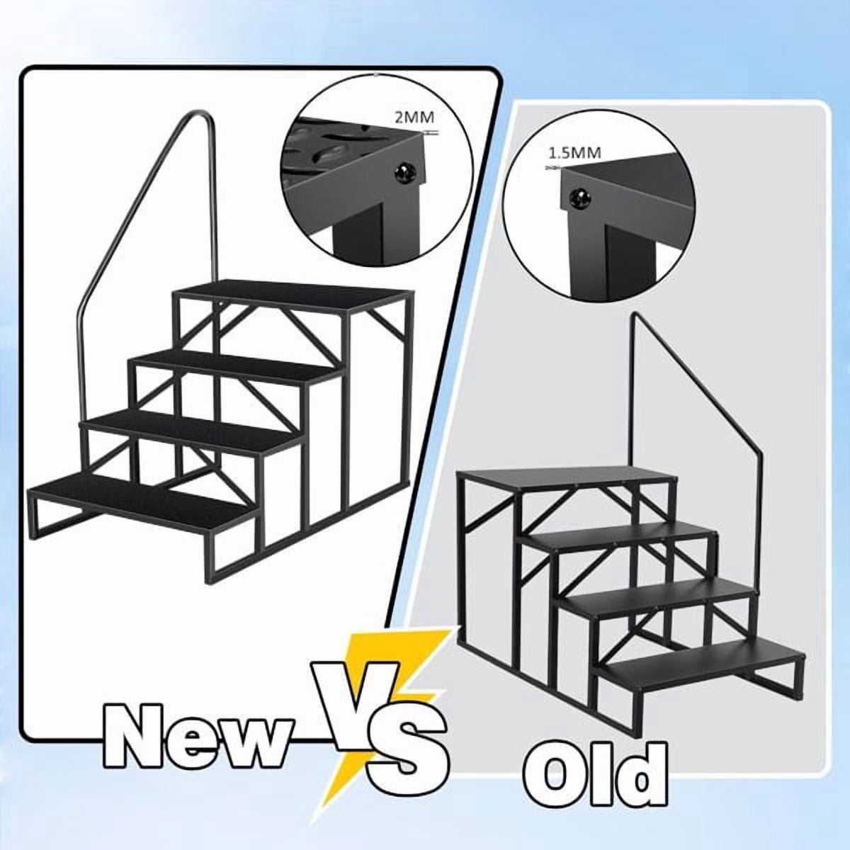 Swimming Pool Ladder Above Ground, RV Steps with Handrail, Pool Step Hot Tub Steps, 660 lbs Weight Capacity Camper Step Stool Mobile Home Stair for Getting High