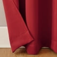 thumbnail image 5 of (2 pack) Mainstays Blackout Grommet Single Curtain Panel, 1 Panel, Red, 40"W x 84"L, 5 of 9