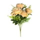 thumbnail image 2 of Ramo de 7 rosas búlgaras artificiales para proyectos de hogar, jardín, flores falsas, adornos decorativos, 2 of 6