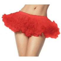 Red Puffy Chiffon Mini Petticoat for Sexy Costumes