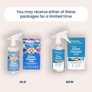 Truly Free Natural Glass Cleaner with 1 Refillable Empty Bottle & 2 Refills, 16 oz, 3 Count