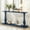 Navy Blue, variant on Harper & Bright Designs Vintage Console Table with Vase-Leg Design , Wood Narrow Entryway Table for Living Room and Study room , Natural