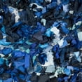thumbnail image 7 of SAFAVIEH Rio Cassandra Confetti Polyester Shag Area Rug, Blue/Multi, 6' x 6' Round, 7 of 7