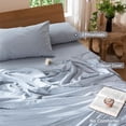 thumbnail image 2 of Ensemble de Housse de Couette en Coton Lavé Effet Lin Respirant Durable Doux Confortable (Lin Brun Gris Grand Lit), 2 of 7