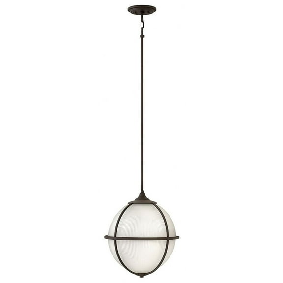 3 Light Medium Orb Pendant In Traditional-Industrial Style 15 Inches Wide By 18 Inches High-Oil Rubbed Bronze Finish Hinkley Lighting 4744Oz