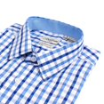 thumbnail image 3 of Berlioni Italy Men's Yarn Dyed Luxe Cotton Dress Shirt Modern Fit, 3 of 3
