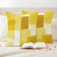 thumbnail image 3 of Yellow Geometric Outdoor Waterproof Pillow Covers, Watercolor Ombre Modern Abstract Art Decorative Square Throw Pillowcase Sofa Cushion Sham for Patio/Couch/Chair, 26"x26" 2 Pack, 3 of 8