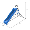 thumbnail image 2 of 2.2M Toddler Slide,  Sturdy Plastic Slides with Stairs, Slide for Toddler for Indoor Outdoor Backyard, Blue, 2 of 7