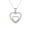 White Gold, variant on Amorette 18k White Gold Plated Pendant Necklace with Simulated Diamonds Gift for Women