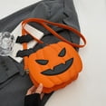 thumbnail image 2 of Pumpkin Shaped Crossbody Bags for Women Funny Cute Holiday Sling Bag PU Leather Medium Zipper Purses, 2 of 8