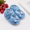 thumbnail image 2 of Zecgelong Baby Bow Girls Soft Sole Prewalker Warm Casual Flats Shoes Organic cotton soft sole baby sneakers Size 6-9 Months, 2 of 3